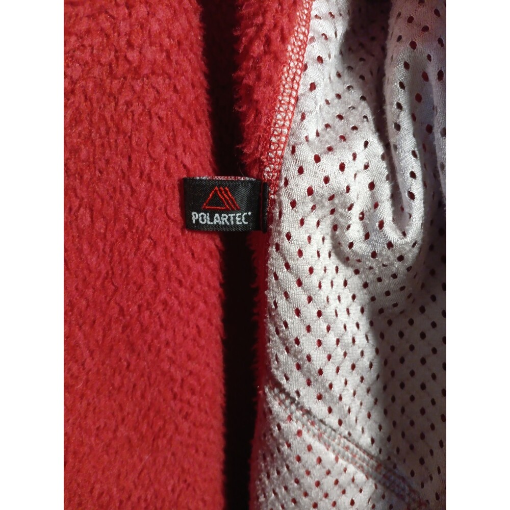 Patagonia Women’s R Fleece Full Zip Jacket Medium Red Polartec Performance Layer - Picture 7 of 8